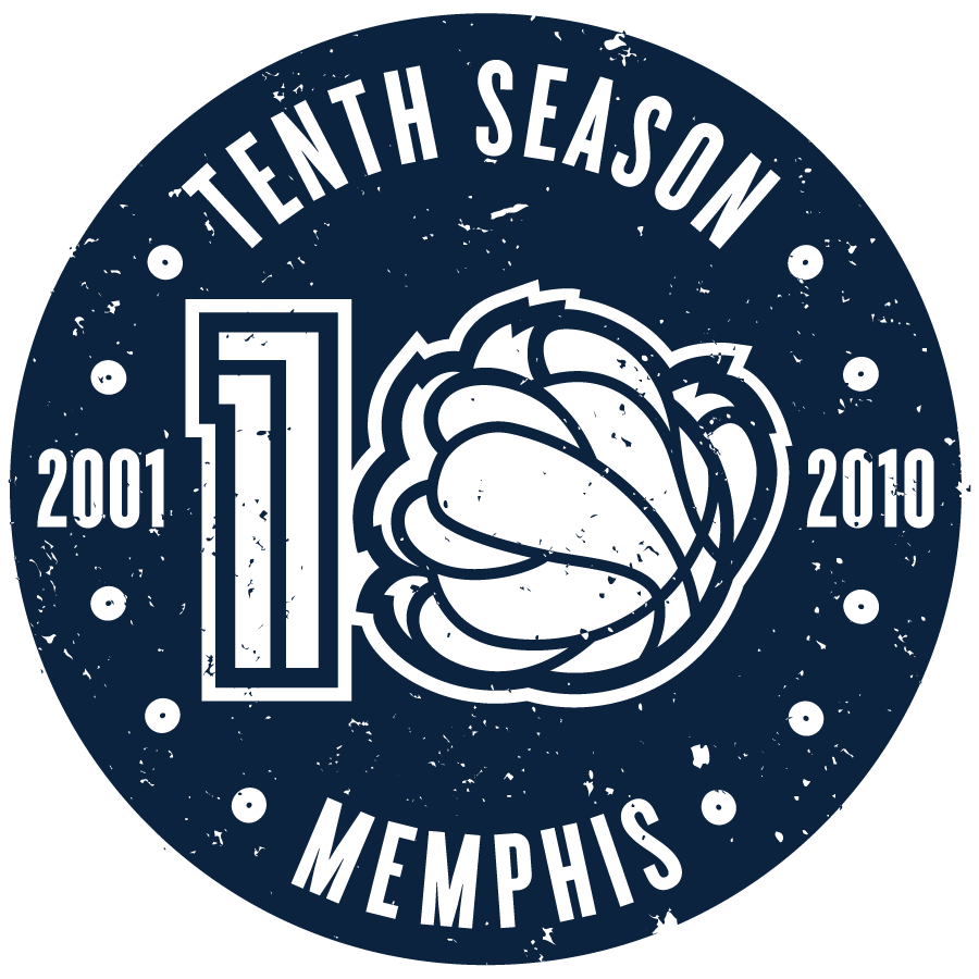Memphis Grizzlies 2011 Anniversary Logo iron on transfers for clothing